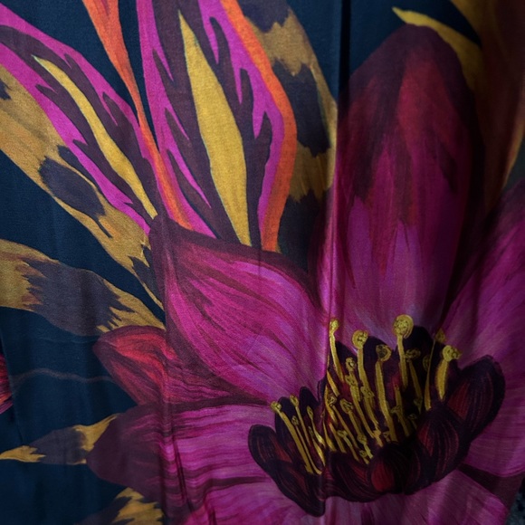 FARM Rio Asymmetrical Skirt in Black and Pink Floral - Picture 5 of 5